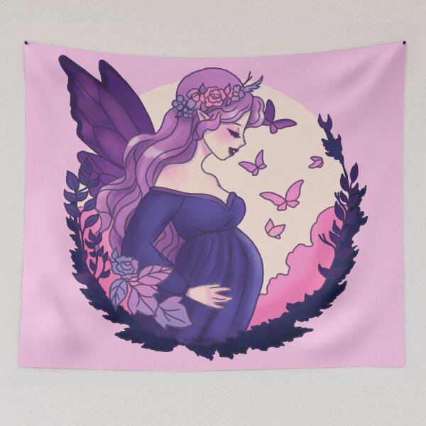 Item preview, Maternity Pregnant Butterfly Fairy  designed and sold by Jenna Wing-Hu.