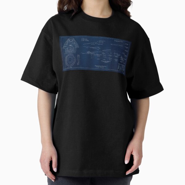 3 In. Field Rifle, Combination Fuse Drawing Oversized T-Shirt