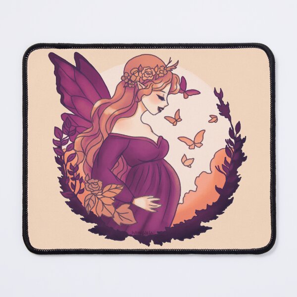 Item preview, Maternity Pregnant Butterfly Fairy Orange designed and sold by Jenna Wing-Hu.