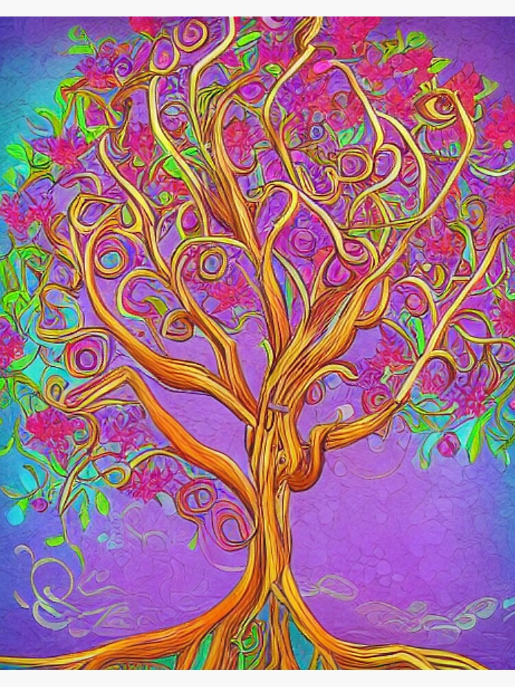 Wise Mystical Tree AI generator Poster for Sale by GraymanShop