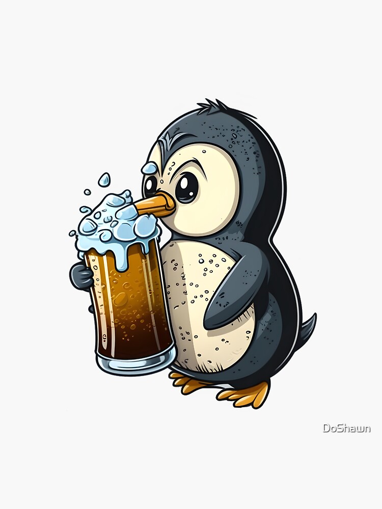 Feuerzeug Pinguin Bier - Geschenk Oktoberfest Feierabend Bierchen Pinguine