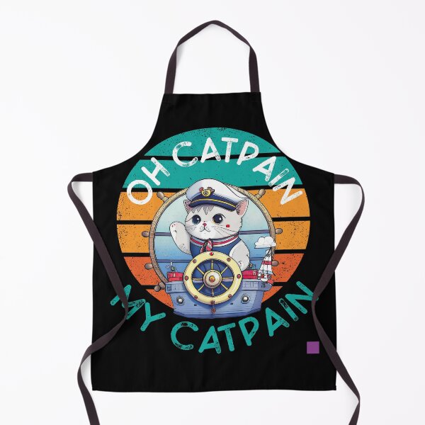 Item preview, oh catpain my catpain, captain cat, ship, ocean, cat and sea lovers designed and sold by themoniae.