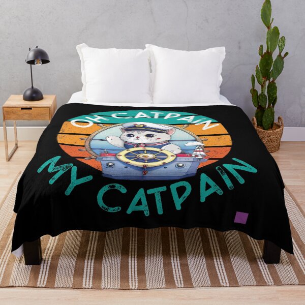 Item preview, oh catpain my catpain, captain cat, ship, ocean, cat and sea lovers designed and sold by themoniae.