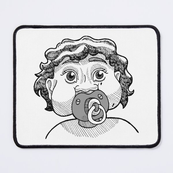 Item preview, Crooked Baby with Pacifier - Winged Warlock designed and sold by absgeller.