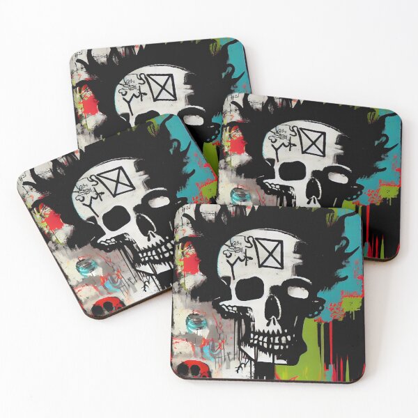 Item preview, Skull Graffiti Abstract Symphony - Neo Expressionism Graffiti Fusion Artwork designed and sold by ZickDezine.