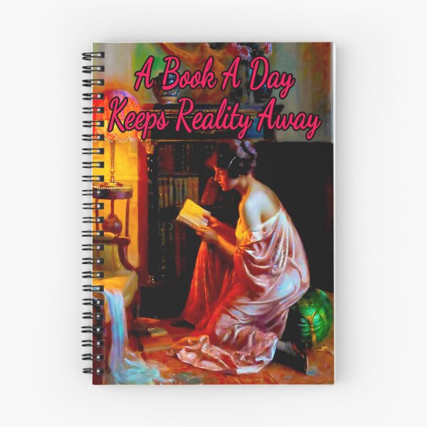 Item preview, A Book A Day Keeps Reality Away, A Favorite book by Delphin Enjolras  designed and sold by KellysComColors.