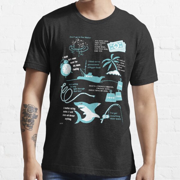 Quint's Shark Fishing Charters - Redbubble Jaws (1975) Classic T-shirt