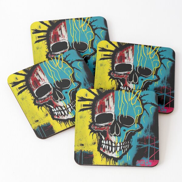 Item preview, Skull Graffiti Abstract Symphony - Neo Expressionism Graffiti Fusion Artwork designed and sold by ZickDezine.