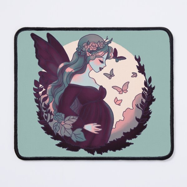 Item preview, Maternity Pregnant Butterfly Fairy Blue designed and sold by Jenna Wing-Hu.