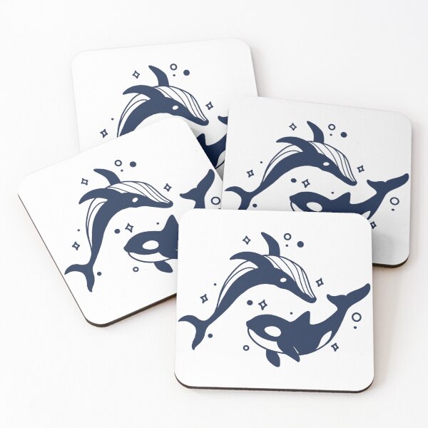 Item preview, Orca y Ballena - Edición Coloreada designed and sold by barkandwooffle.