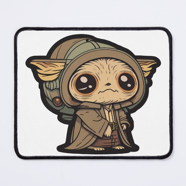 Item preview, Cute Big Eyed Hooded Forest Druid designed and sold by Stepultura.