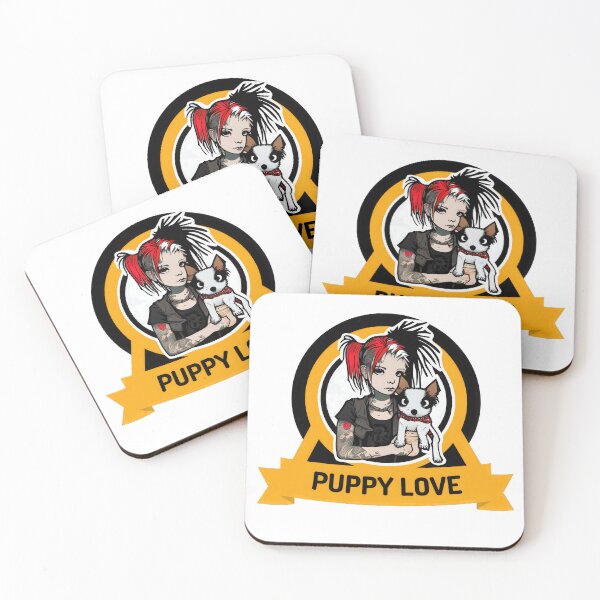 Item preview, Puppy Love Sticker designed and sold by Revjock.