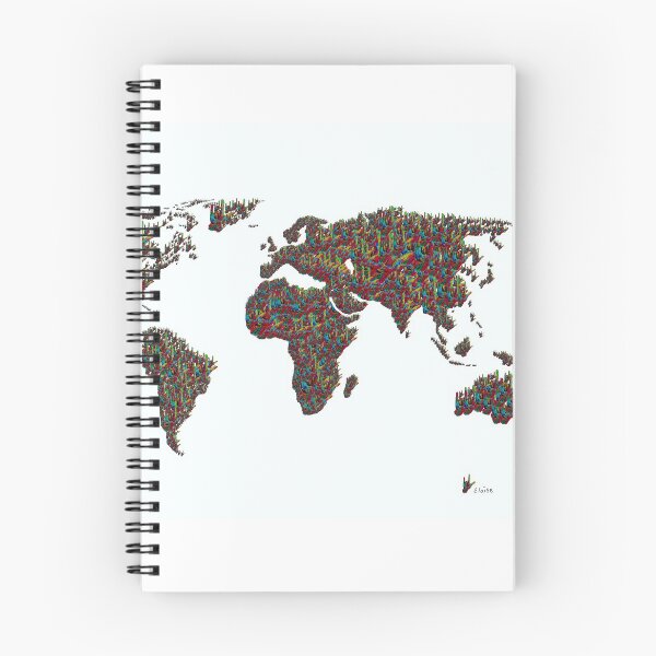 Item preview, ASL World Map designed and sold by EloiseArt.