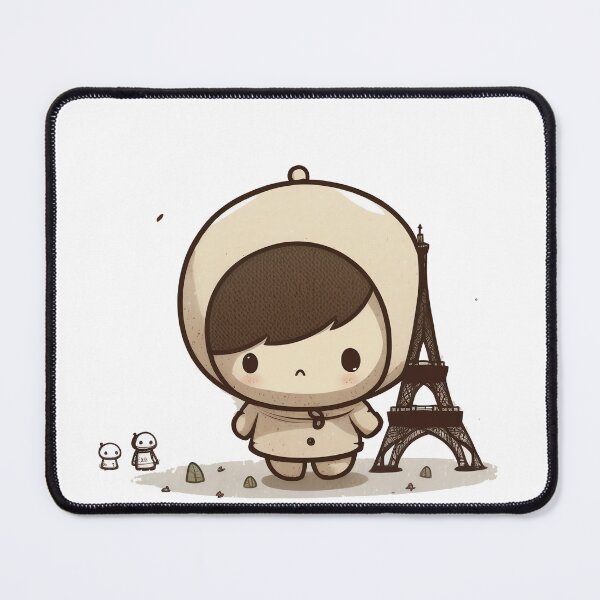 Item preview, Cute chibi kawaii eiffel tower character designed and sold by ChibiInstant.