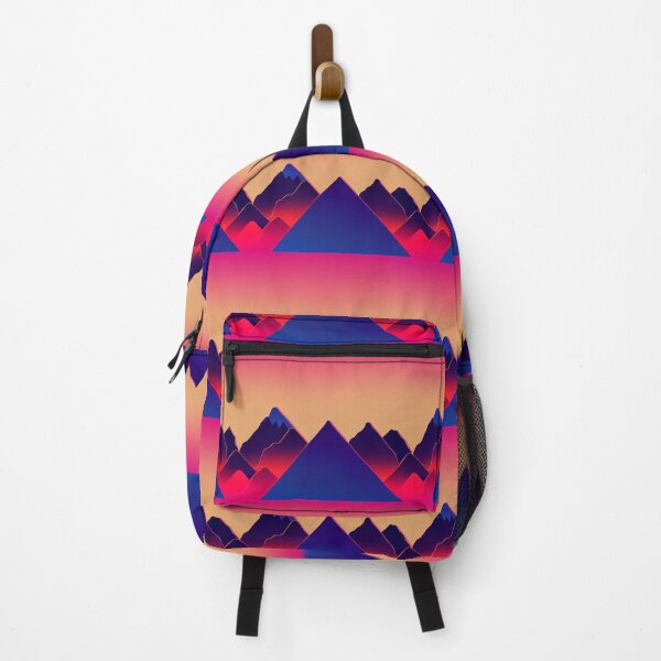 Item preview, Synthwave Mountain Range - Online Vector Landscape designed and sold by Fine Prints.