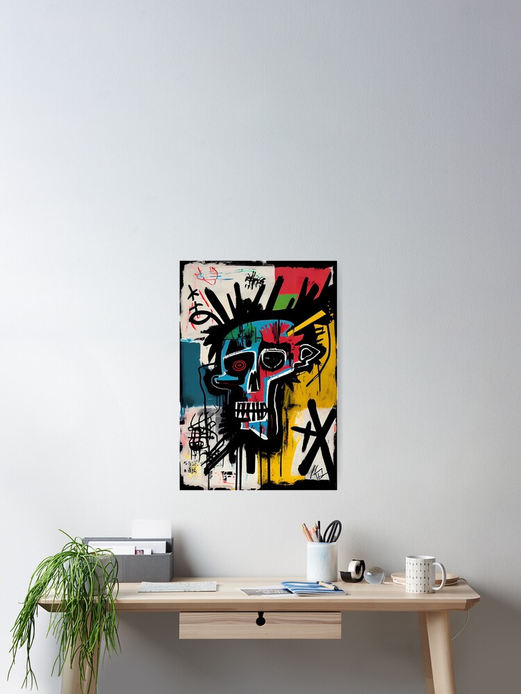 Neo Expressionism, Pop Art, Skull, Urban Brain Damage sold 2022, Modern Art, Funky, Street Art, Wall Art, Home Decor