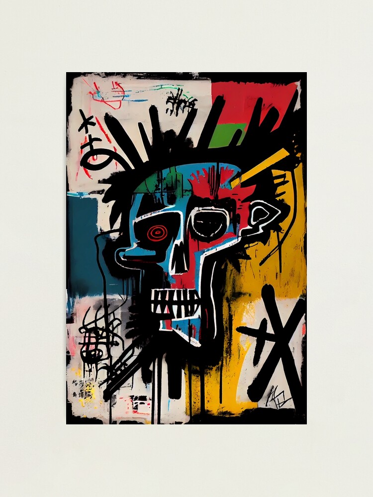 Skull Graffiti Abstract Symphony - Neo Expressionism Graffiti