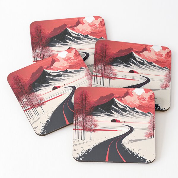 Item preview, Red Morning - Japanese Art Style designed and sold by Ideationing.
