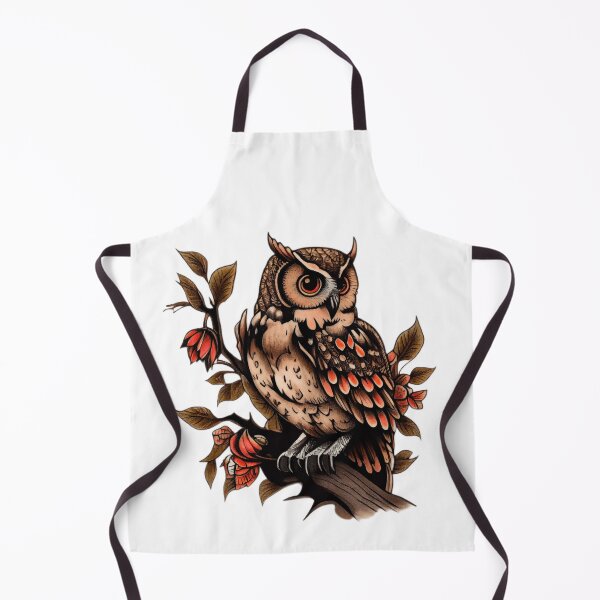 Item preview, Traditional Owl Tattoo designed and sold by TourDePassion.