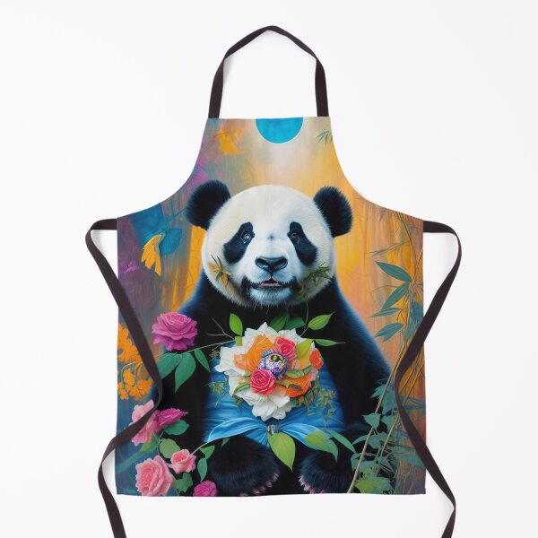 Item preview, Panda with Flower Portrait designed and sold by HenryMaster.