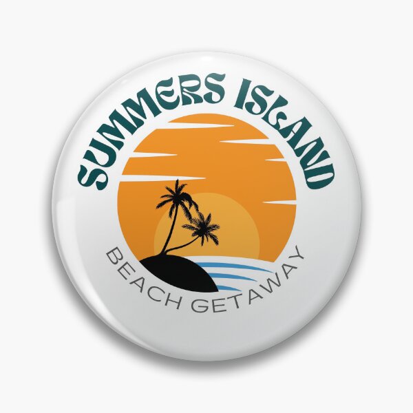 Item preview, Summers island beach getaway logo designed and sold by Beach-Designs.