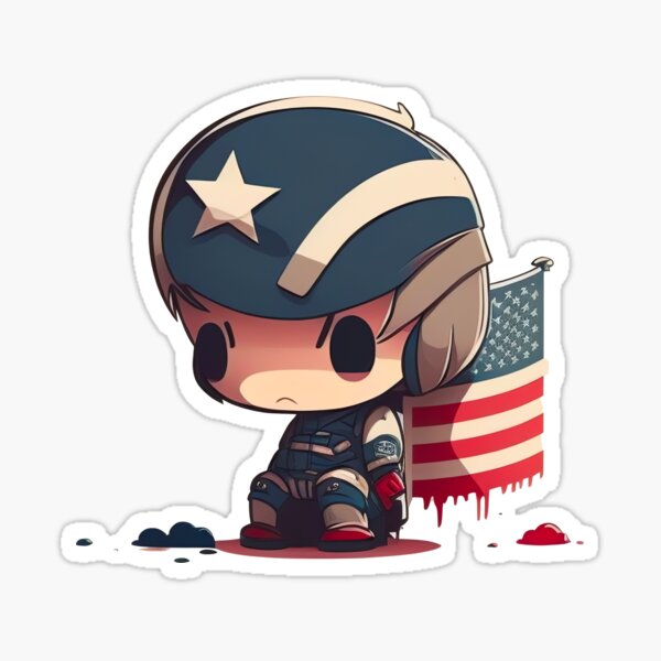 Item preview, Independence Day cute chibi kawaii designed and sold by ChibiInstant.