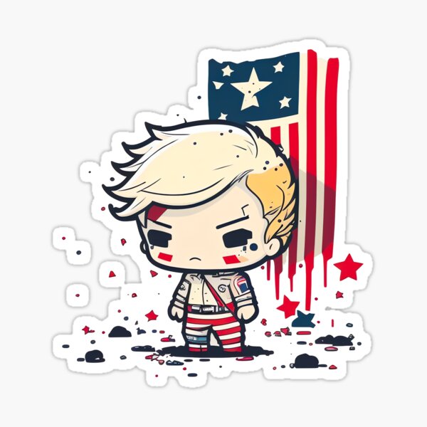 Item preview, Independence Day cute chibi kawaii designed and sold by ChibiInstant.
