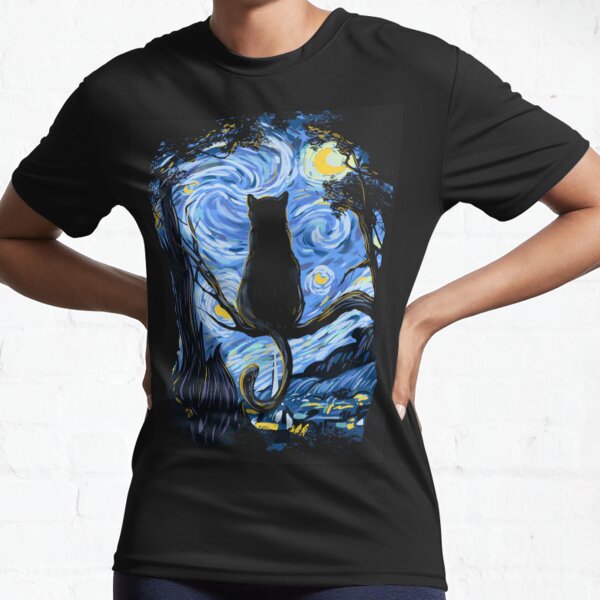 Item preview, Van Gogh Cat Starry Night Van Gogh Cat Lovers designed and sold by Vangoholic.
