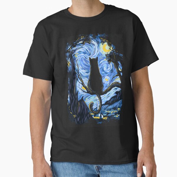 Item preview, Van Gogh Cat Starry Night Van Gogh Cat Lovers designed and sold by Vangoholic.
