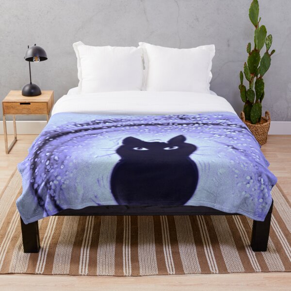 Aperçu de l'œuvre Chat des Neiges Sable Art Bleu créée et vendue par sandexperiment.