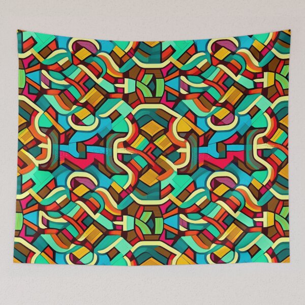 Item preview, Psychedelic Retro Pattern designed and sold by TheJadeCat.