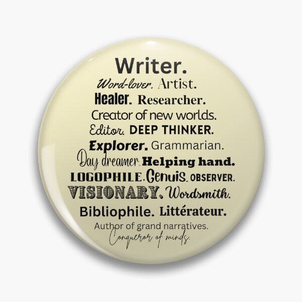 Item preview, Writer Definitions, Descriptions, Synonyms designed and sold by ZingAndPep.