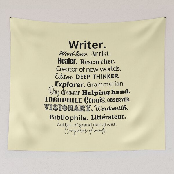 Item preview, Writer Definitions, Descriptions, Synonyms designed and sold by ZingAndPep.