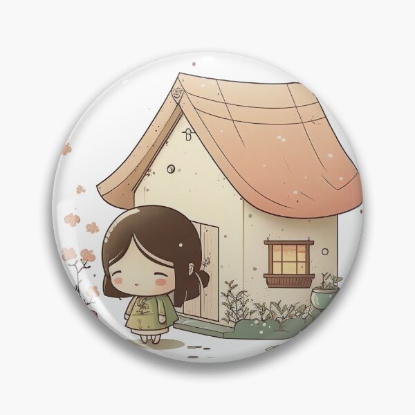 Item preview, Japanese house cute kawaii chibi designed and sold by ChibiInstant.