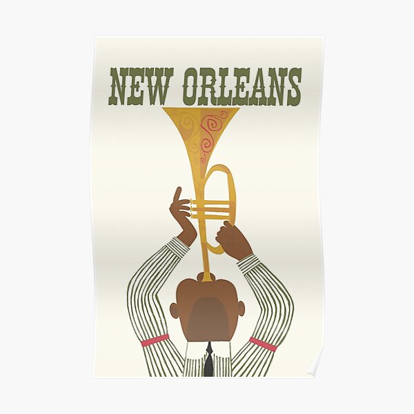 New Orleans, Vintage Travel Poster Poster