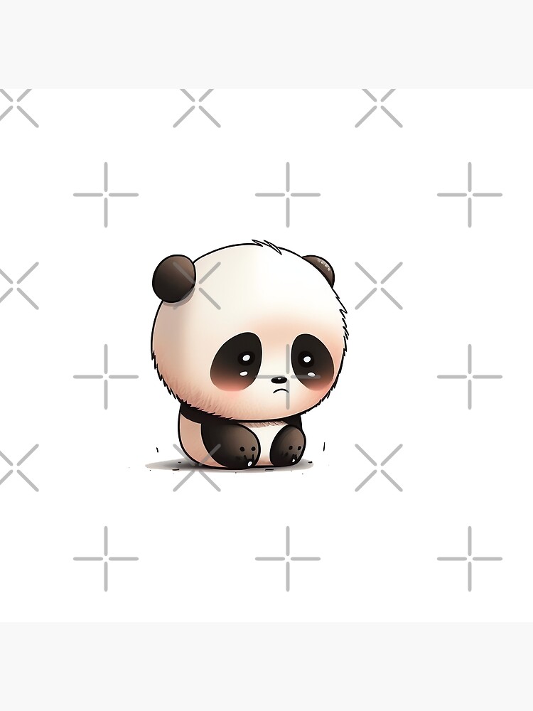 cute panda kawaii chibi | Photographic Print