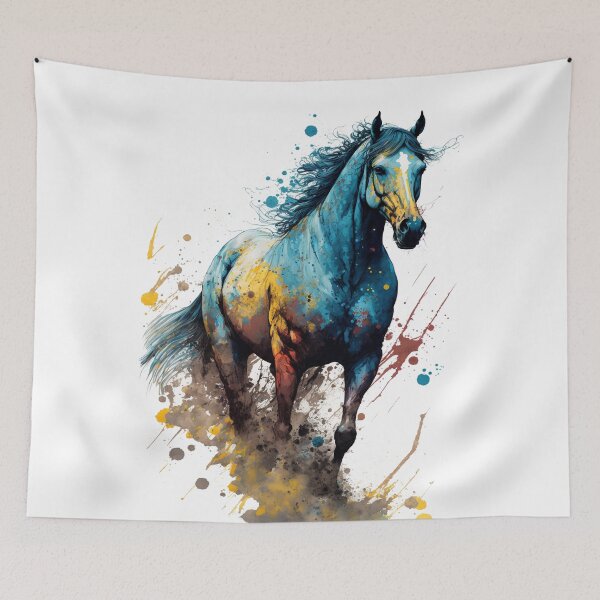 Item preview, Paint splatter horse- pop art designed and sold by Artxplor.