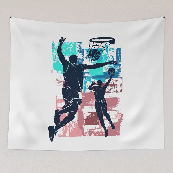 Item preview, Two Basketball Players Playing Street Basketball designed and sold by Trenddesigns24.