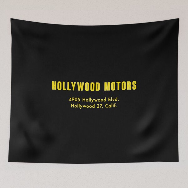 Item preview, Vintage Hollywood Motors Max Balchowsky 'Old Yeller' Speed Shop emblem - Old yeller yellow print designed and sold by retropetrol.