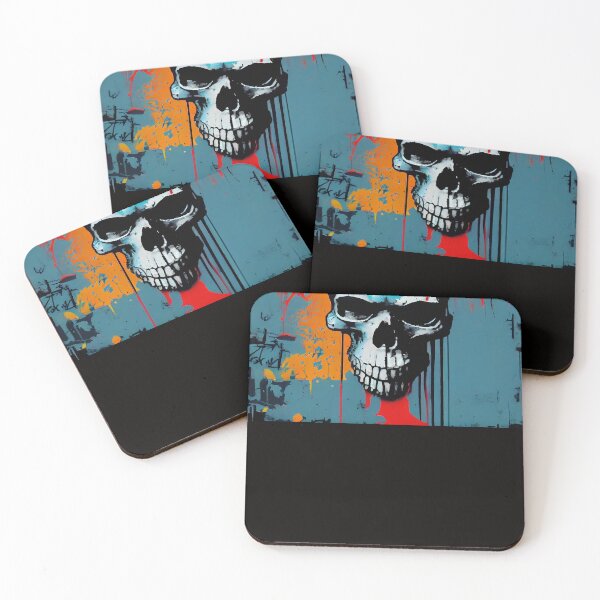 Item preview, Skull Graffiti Abstract Symphony - Neo Expressionism Graffiti Fusion Artwork designed and sold by ZickDezine.