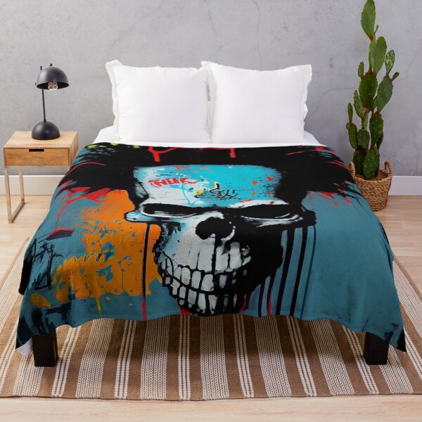 Item preview, Skull Graffiti Abstract Symphony - Neo Expressionism Graffiti Fusion Artwork designed and sold by ZickDezine.