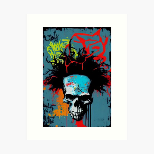 Graffiti Skull Wall Art for Sale