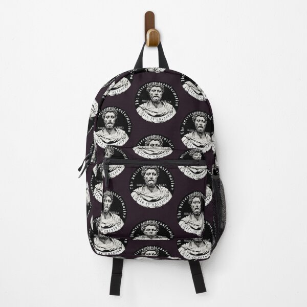 Item preview, Marcus Aurelius portrait and quote: The universe is transformation life is opinion designed and sold by artbleed.