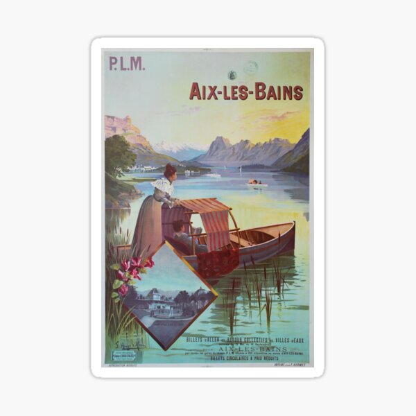 Item preview, Aix-les-Bains,Savoie,France,Travel Poster designed and sold by BokeeLee.