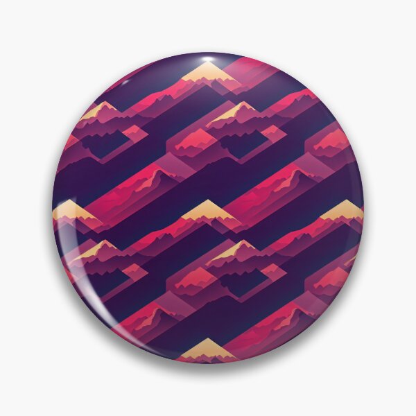 Artikelvorschau, Retrowave Mountains - Online Vector Landscape entworfen und verkauft von Fine Prints.