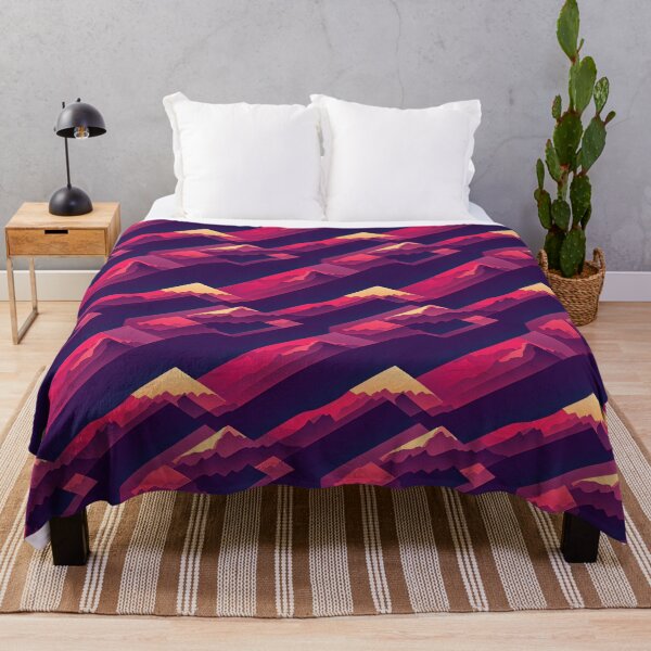Item preview, Retrowave Mountains - Online Vector Landscape designed and sold by Fine Prints.