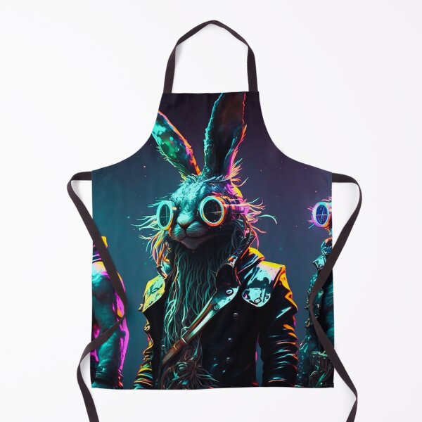 Item preview, Three Cyberpunk Cool Rabbits #2 designed and sold by Artistic Pandas.
