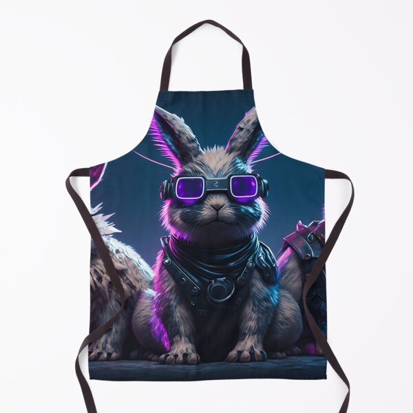Item preview, Three Cyberpunk Cool Rabbits #4 designed and sold by Artistic Pandas.