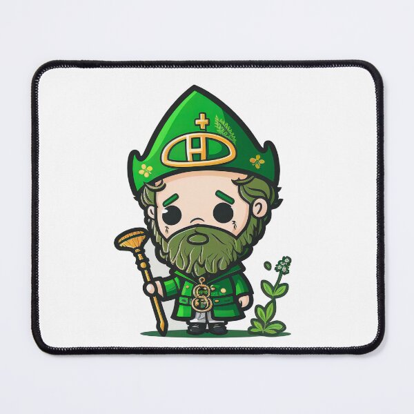 Item preview, Saint-Patrick cute chibi kawaii designed and sold by ChibiInstant.