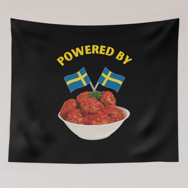 Item preview, Powered by Swedish Meatballs, Swedish food, Sweden, Willow Days designed and sold by avit1.